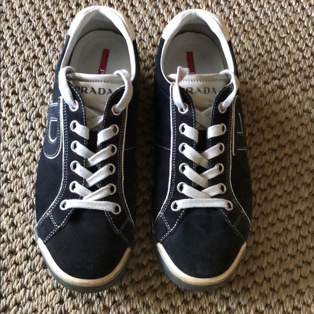 Prada suede trainers